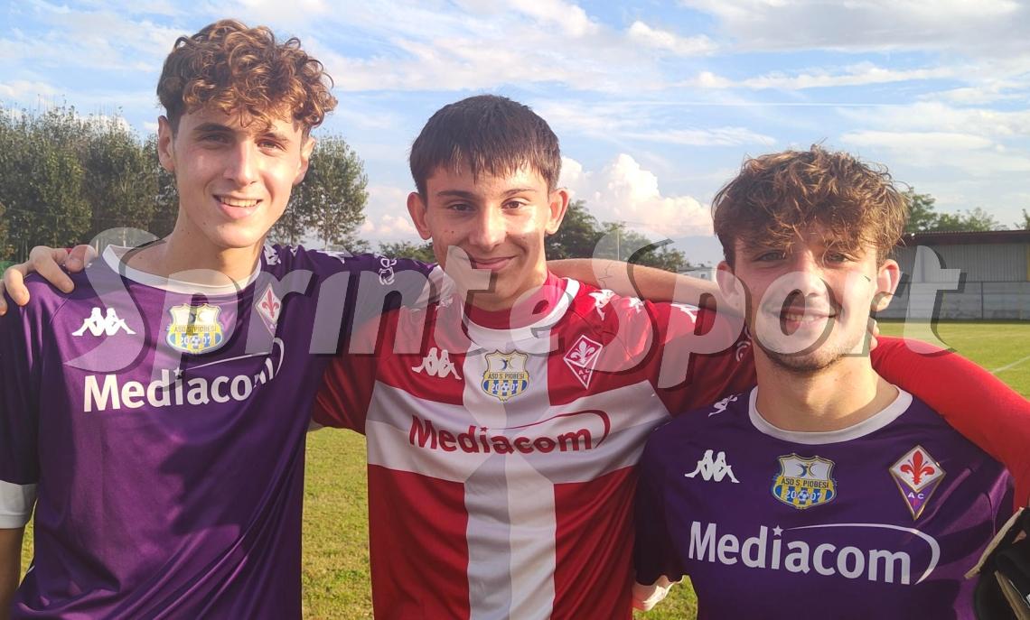 Under 19 Pinerolo S.Piobesi Roletto: Luca Ponte, Massimiliano Zambelli e Andrea Baiardi