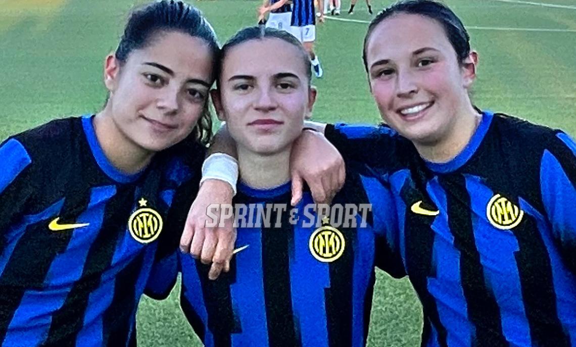 Primavera 1 femminile Juventus-Inter 1-2 Paola Fadda, Erika Di Cataldo  e  Carolina Tironi 