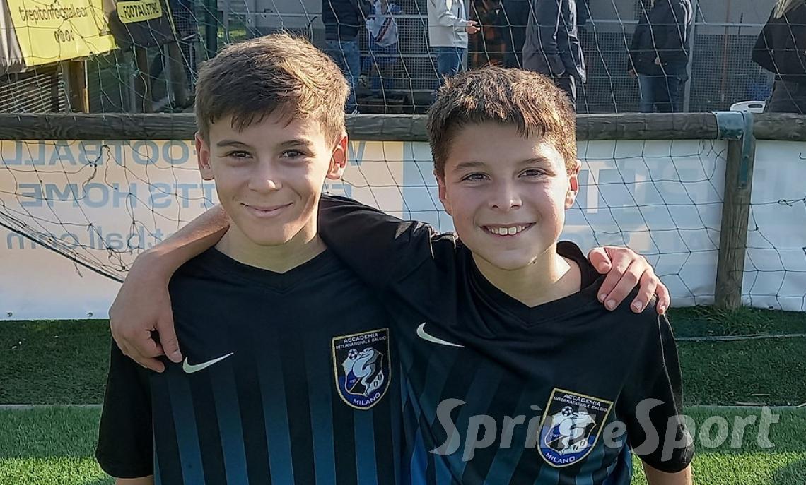 Bosatra e Zanetti dell'Accademia Inter
