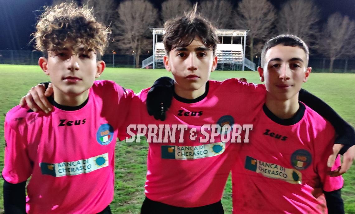 Rappresentativa Provinciale Under 14 di Pinerolo:  il trio del Tetti Rivalta, Lorenzo Nivoli, Mauro Finiguerra, Lorenzo Larotonda