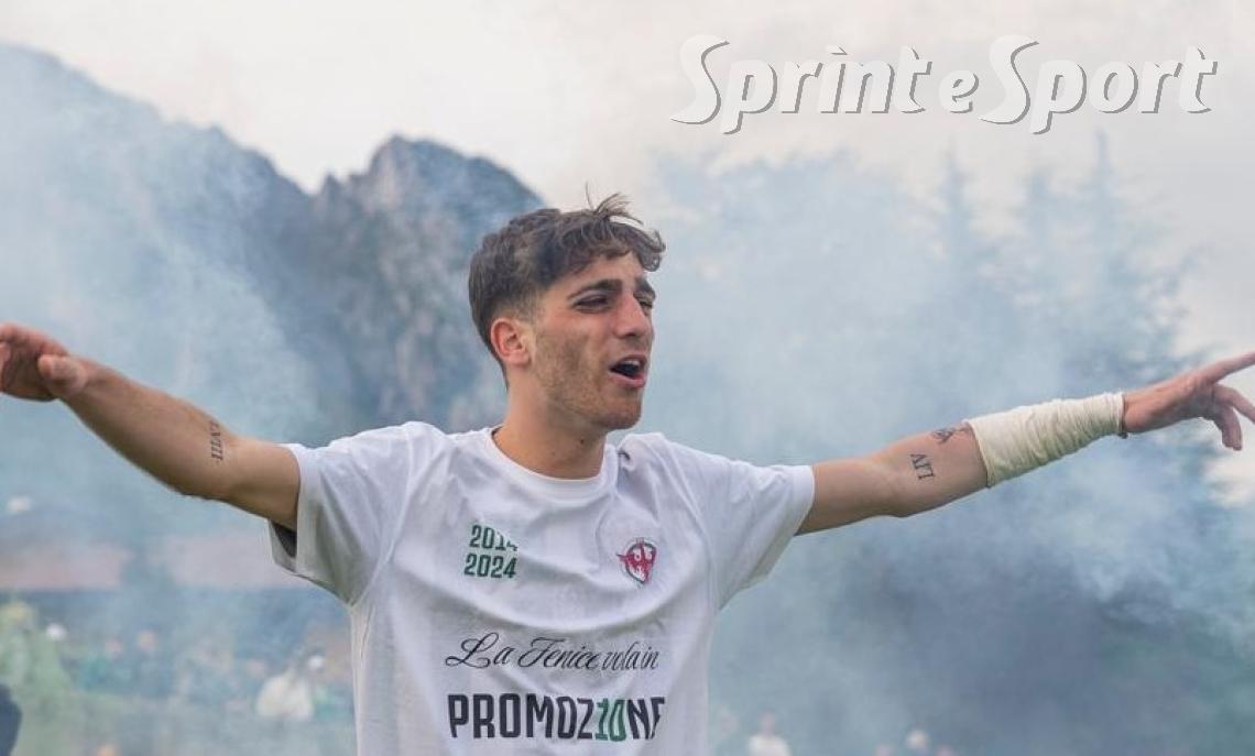Giovanni Castagna, autore del gol del vantaggio nell'infuocata sfida col Rovagnate