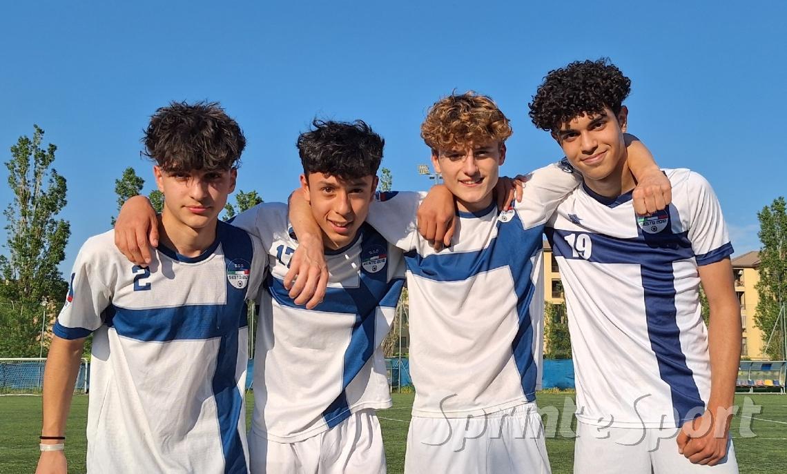 Thomas De Florio, Alessandro Manna, Andrea Bertolini e Omar Alì; Under 15 Sesto 2012