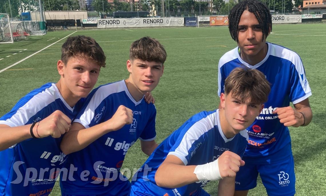 Under 15 Pro Sesto- Menotti, Mazzola, Ponzo e Pena