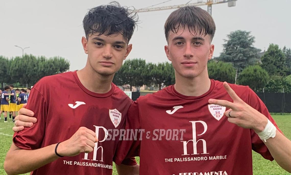 Coppa Piemonte under 19 provinciale, Leinì-Juve Domo 0-2, Mattia Ticozzi e Mattia Ferrera.