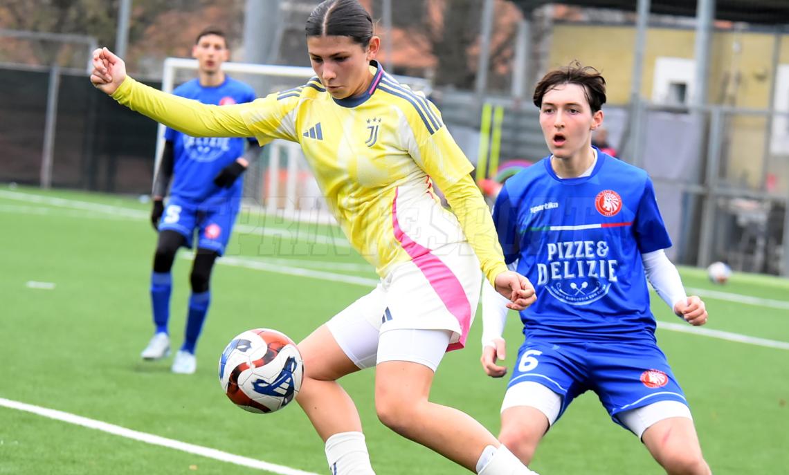 UNDER 15 TORINO GIRONE A, JUVENTUS-RAPID 8-2: Vittoria Pronzati, tripletta, vs Davide Careglio (foto Cassarà)