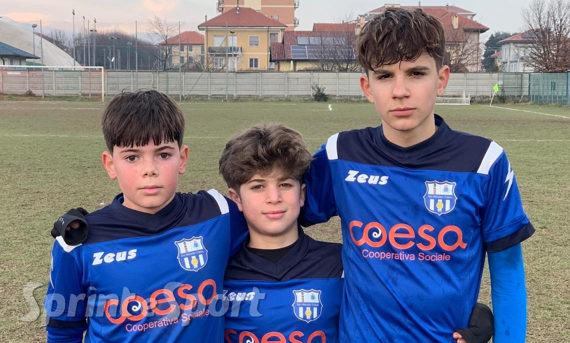 Matteo Maselli, Marcello Cassibba, Lorenzo Lambiase San Maurizio-Pol.Valmalone 5-1 Ivrea U14