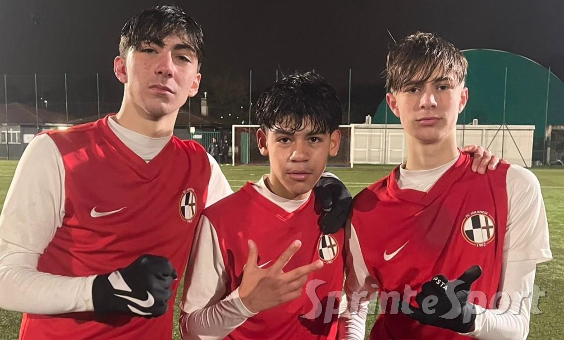 UNDER 16 FC MILANESE • Marco Stucchi, Jhostin Mera, Giovanni Leonardi