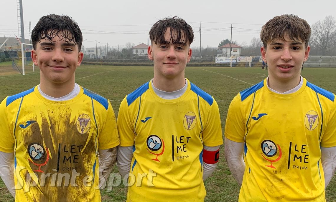 Mirko Sgroi, Christian Bonfiglio, Raffaele De Gregorio Bosconerese-Vallorco 5-0 Under 14 Ivrea