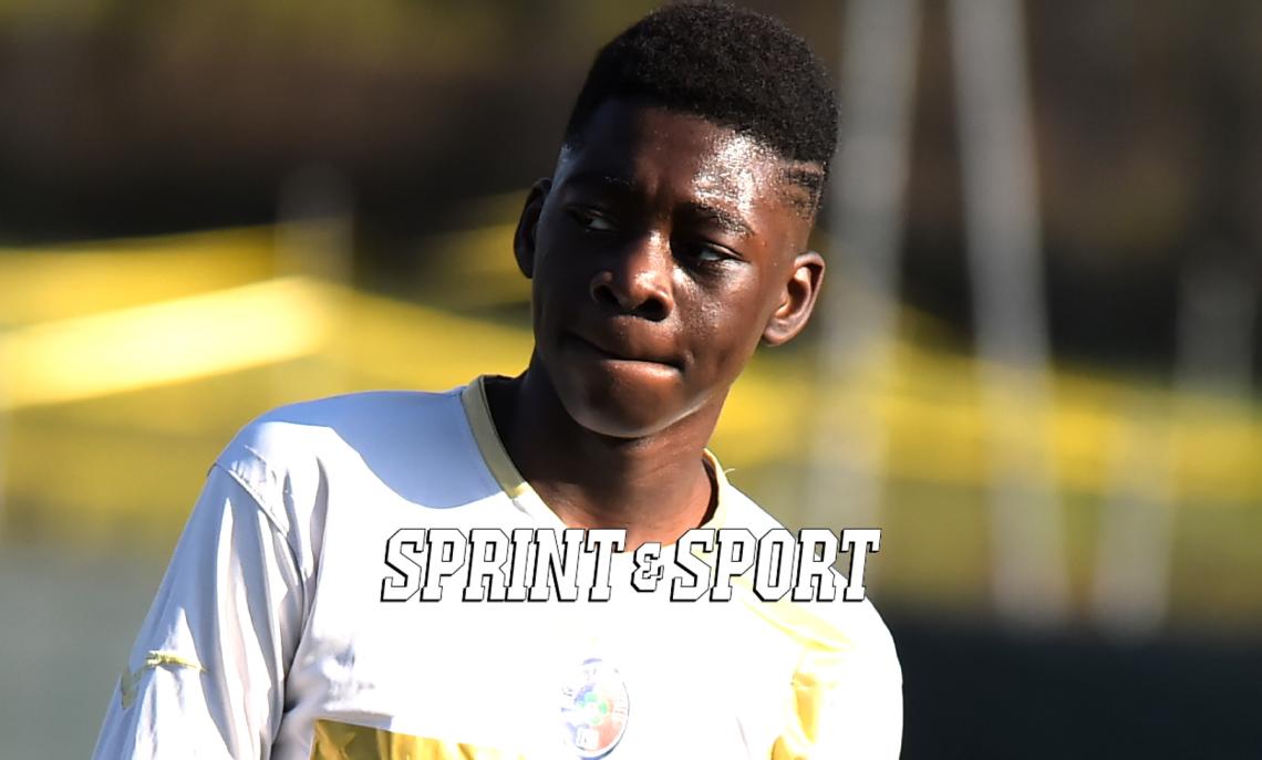 Under 14 Provinciali, Rappresentativa Torino, in foto: Godstime Ogbeifune, attaccante del Gassino 2011 (foto Cassarà)