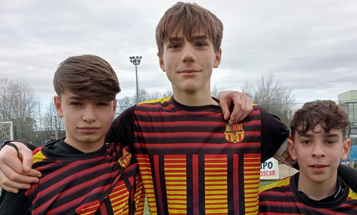 Daniele Georgiev, Matteo Cavalli e Cristian Picone; ZIBIDO U14
