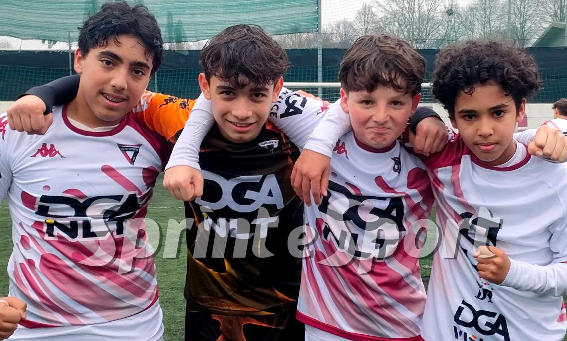 Under 14 Provinciali Torino, Girone B, Academy Vanchiglia-Mirafiori 2-1: Mattia D'Anna, Paolo Sacchetti, Alessandro Gialdini e Adam Latif