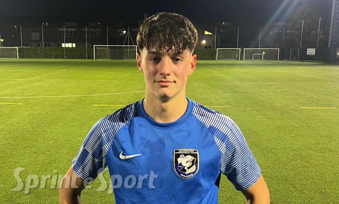 Matis Corso, autore di una doppietta per la sua Accademia Inter