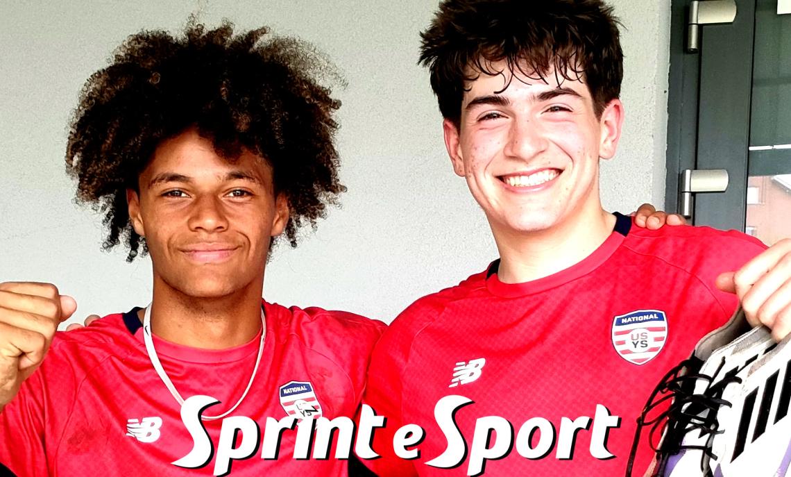 Torne Maggioni Righi Under 17: US National Team-Borgaro 1-0, gli americani Kayden Manchester (numero 11) e Dominic Lemuz (numero 14, match winner)