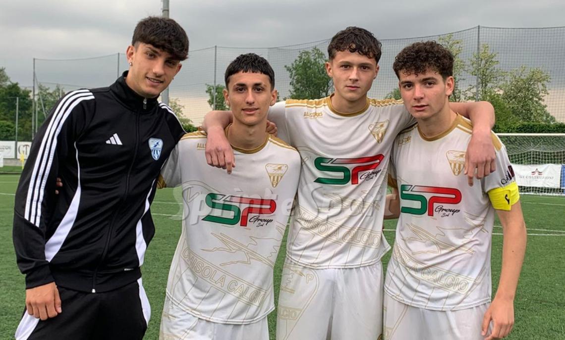 Under 17 Piemonte, Chisola-Saluzzo 6-3 • Samuele Calamita, Fabio Garbellini, Federico Marini e Simone Chessa.