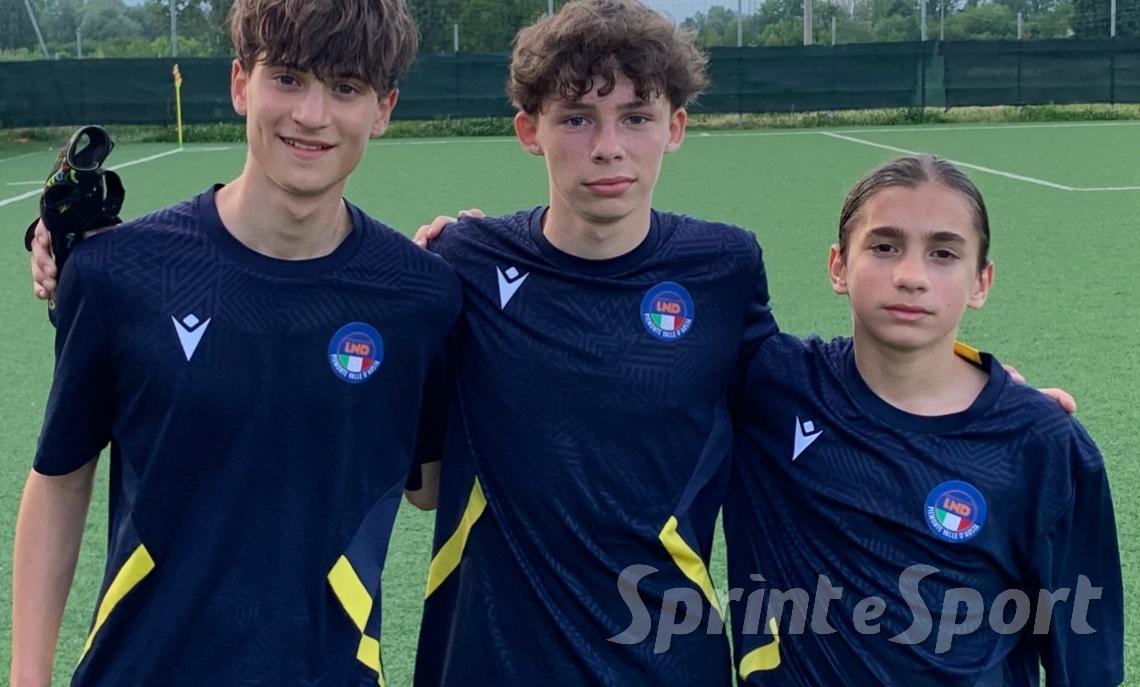 Nicolò Mazzaferro, Duccio Cerri, Giovanni Indino, marcatori della sfida del Torneo delle Province CP Torino A-Ivrea 4-0