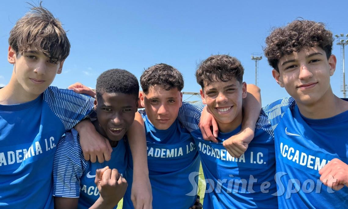 UNDER 14 ACCADEMIA INTER • Luca Fella, Vafi Soumahoro, Nicholas Hassan, Nicolas Bottan e Pietro Castro Da Silva