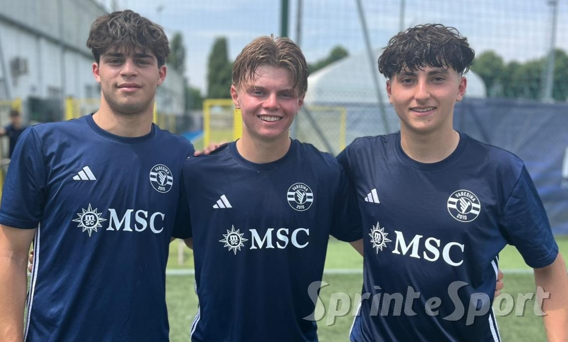 UNDER 16 ÉLITE VARESINA • Gledis Luzaku, Niccolò Nicora, Alessandro Tortora