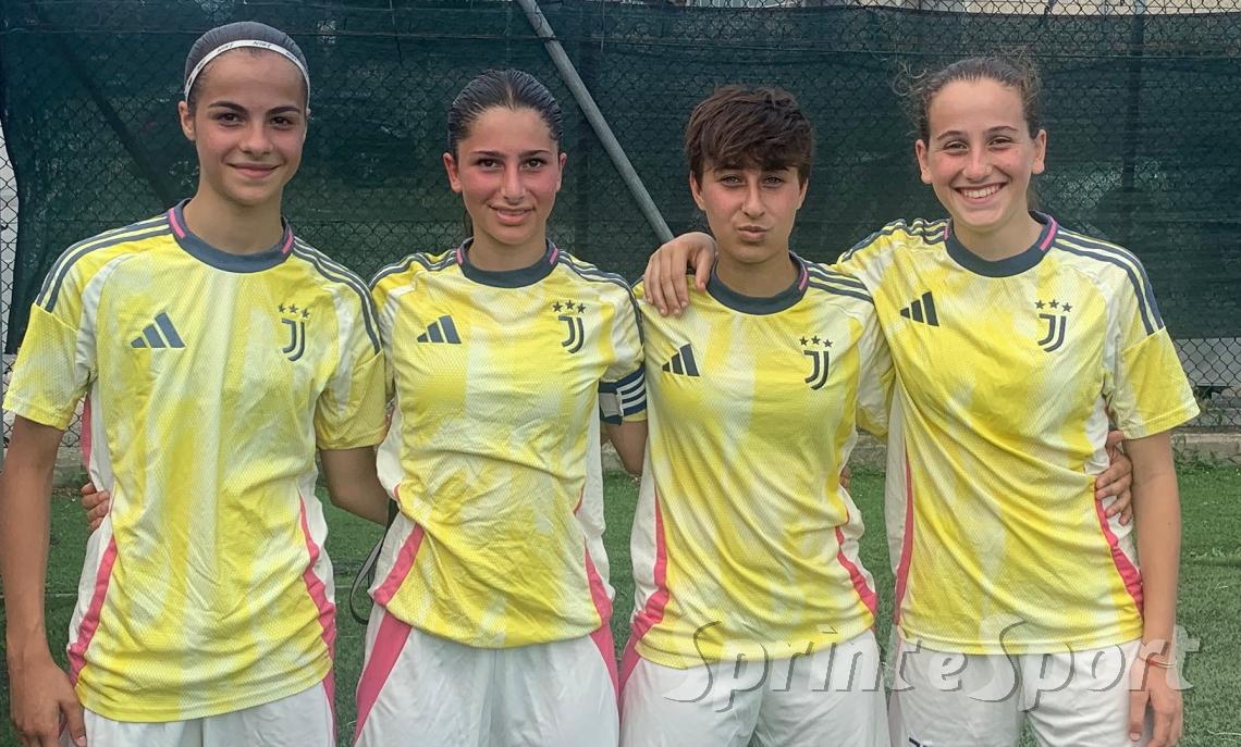 Greta Boi, Emma Bosco, Sofia Oliva, Francesca Marco Juventus-Sudtirol Under 15 femminile