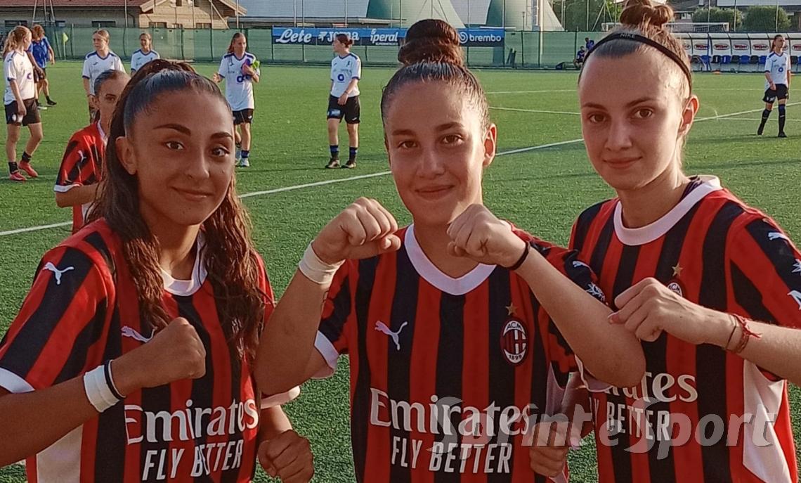 Le tre marcatrici del Milan Femminile