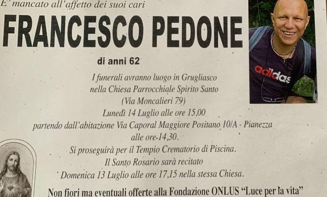 Ci ha lasciati Francesco Pedone, campione d’Italia con il Corsica Beinasco nel 1980
