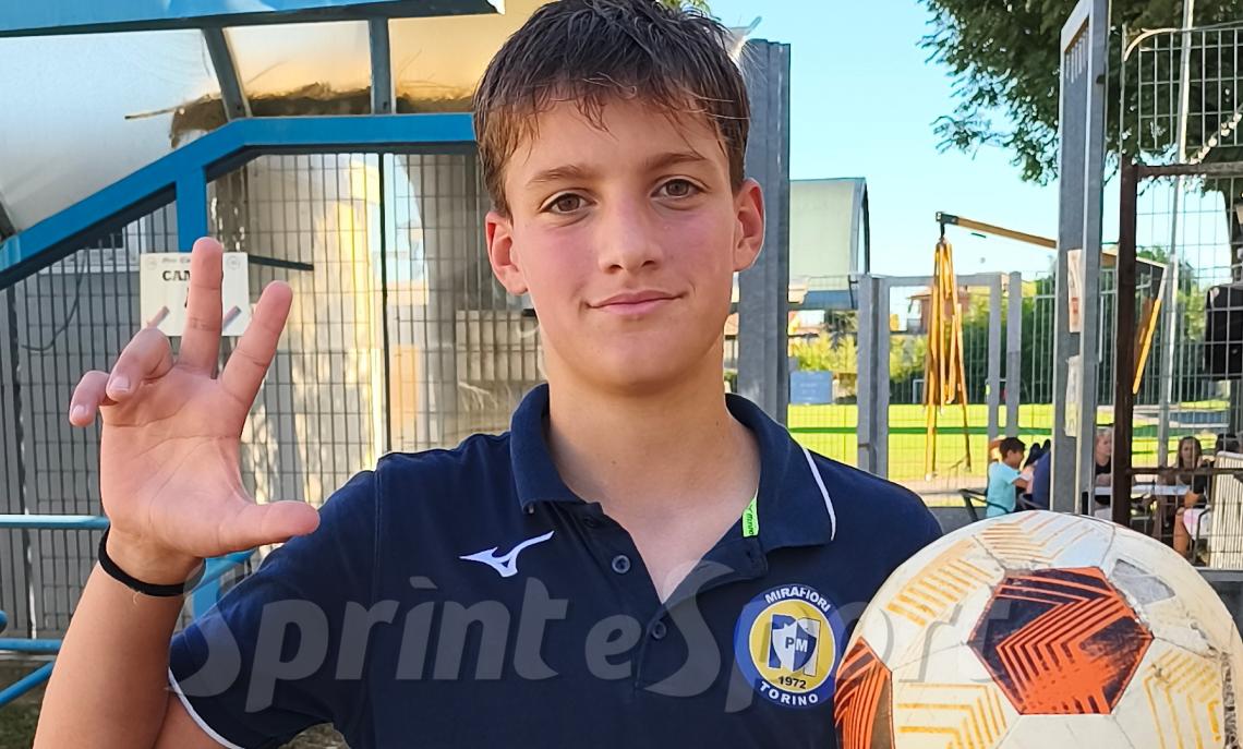 Under 14 Grande Slam, Mirafiori-Academy Pro Collegno 3-1: tripletta per il numero 10 gialloblù Gabriele Vercelli