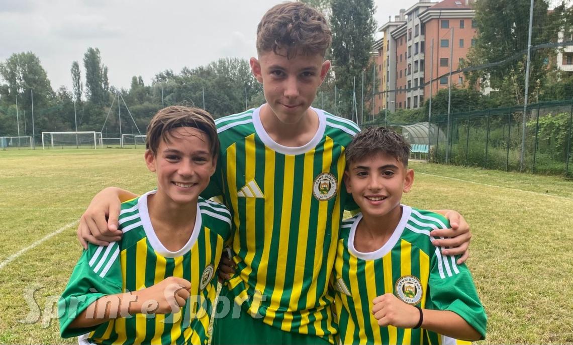 Mattia Grida, Federico Fusari e Daniele Borruso • SANGIULIANO CITY UNDER 14