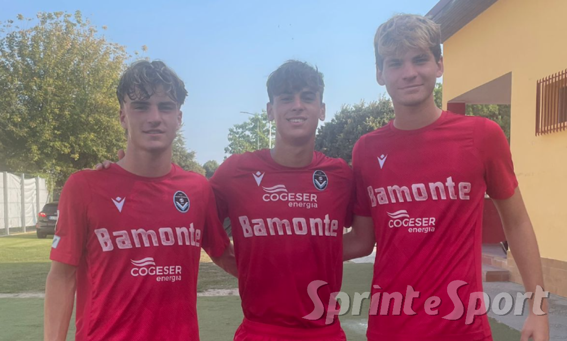 Primavera 4 • Bra-Giana Erminio: La corazzata non fa sconti alla nuova arrivata e colpisce tre volte, nulla da fare per la favola giallorossa. In foto i tre moschettieri e marcatori della Giana