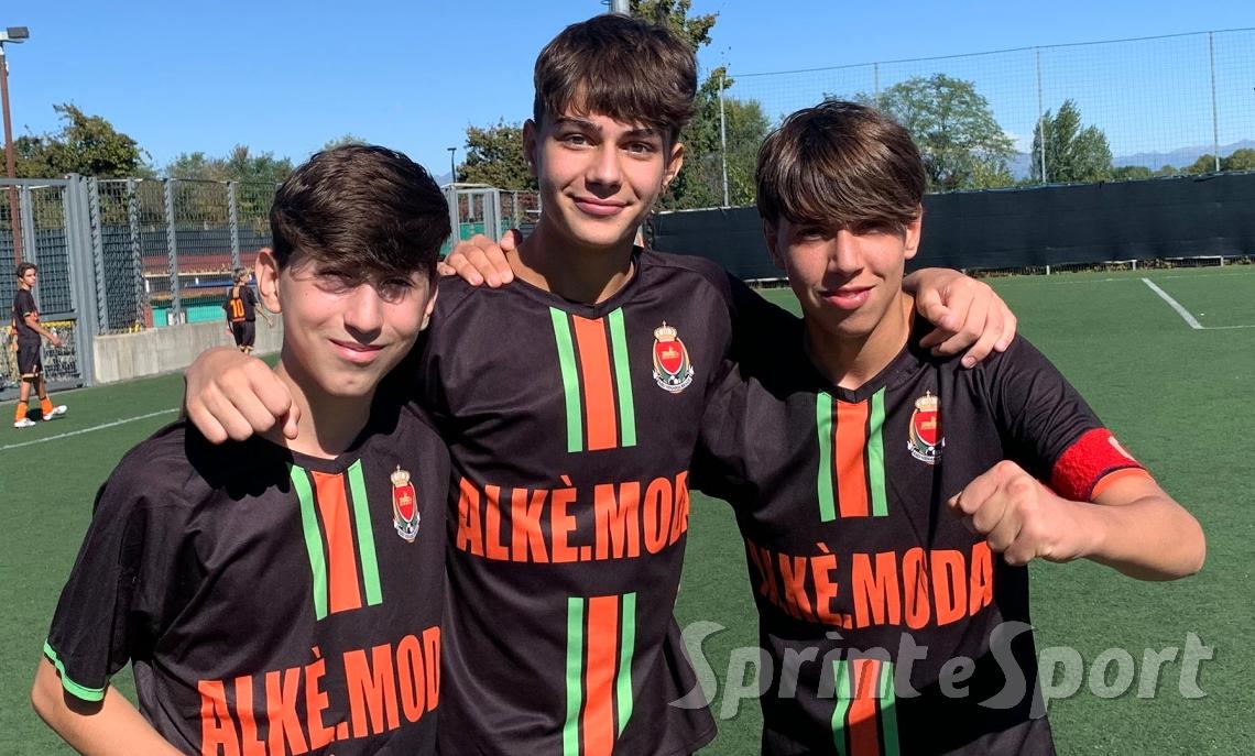 Nicolò Mannarino, Riccardo Sio, RIccrado Borgese Venaria San Gallo 3-2 Under 15 Torino