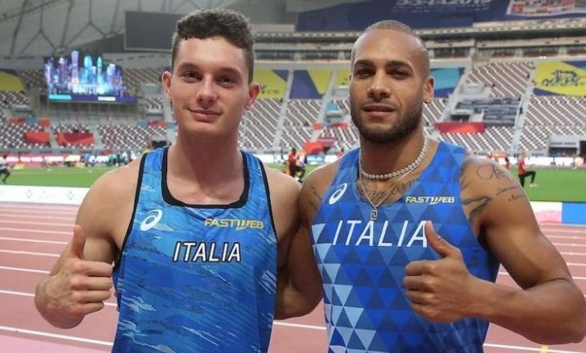 Filippo Tortu e Marcell Jacobs-ATELTICA ITALIANA