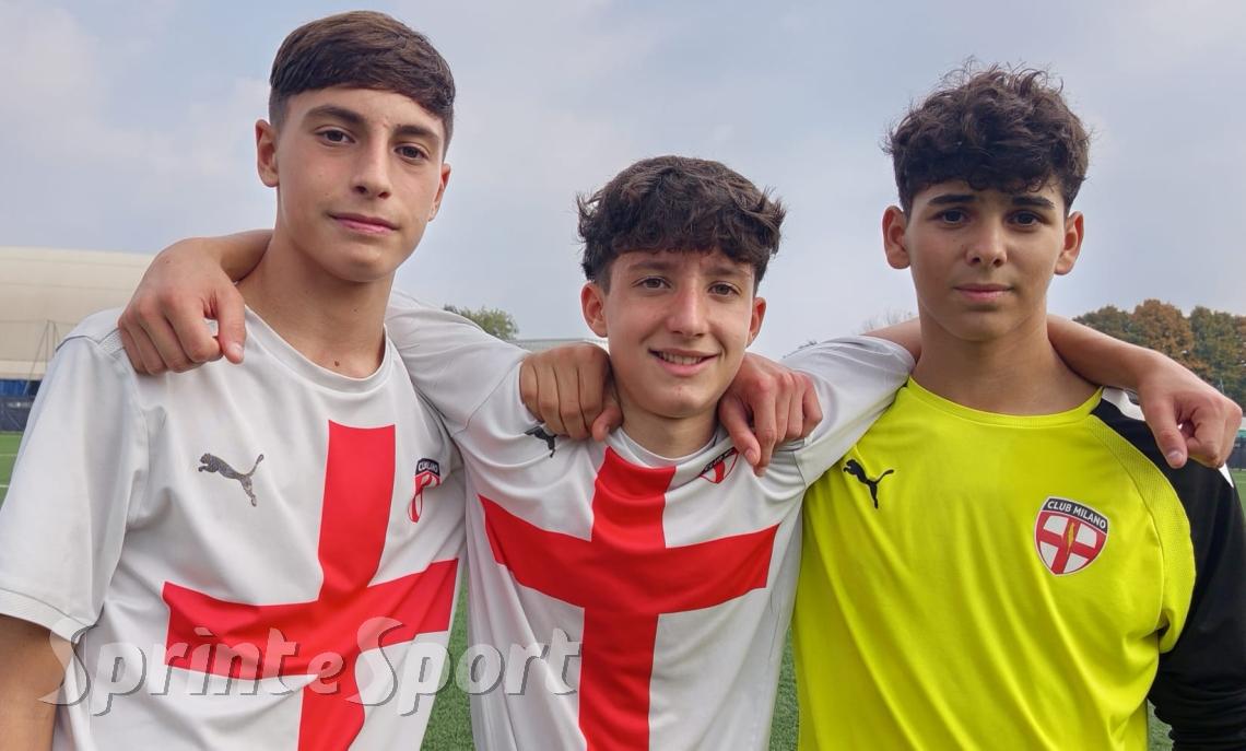 UNDER 15 ÉLITE CLUB MILANO • Tommaso Cuccato, MAtteo Magni e Andrea Pirastru