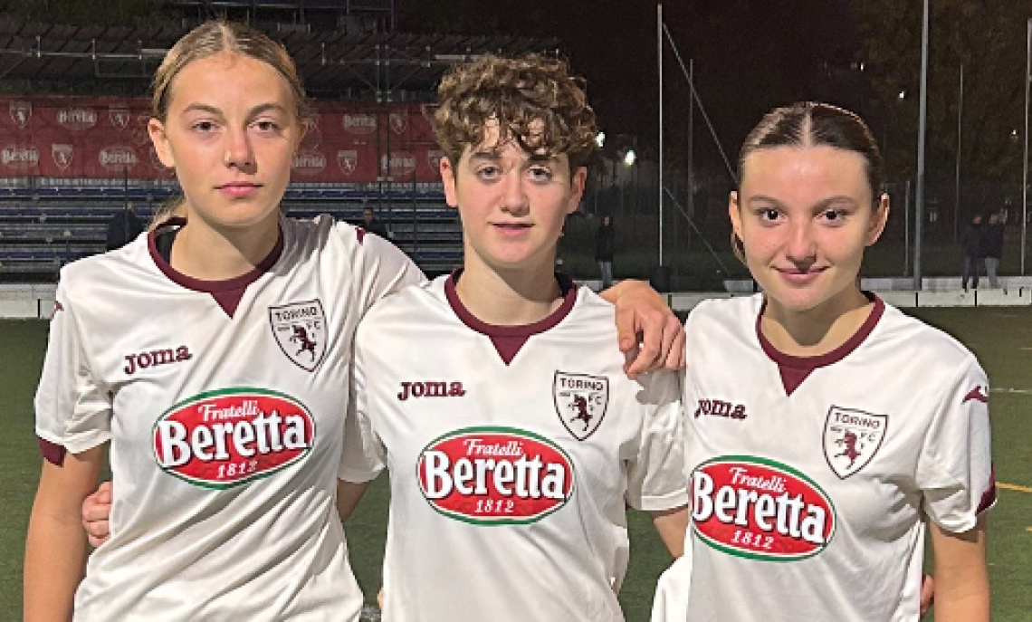 REGIONALI PIEMONTE UNDER 17 FEMMINILE: Torino - Elledì 11-0, in foto Alice Gionco, Lisa De Cristofaro e Elena Valentini
