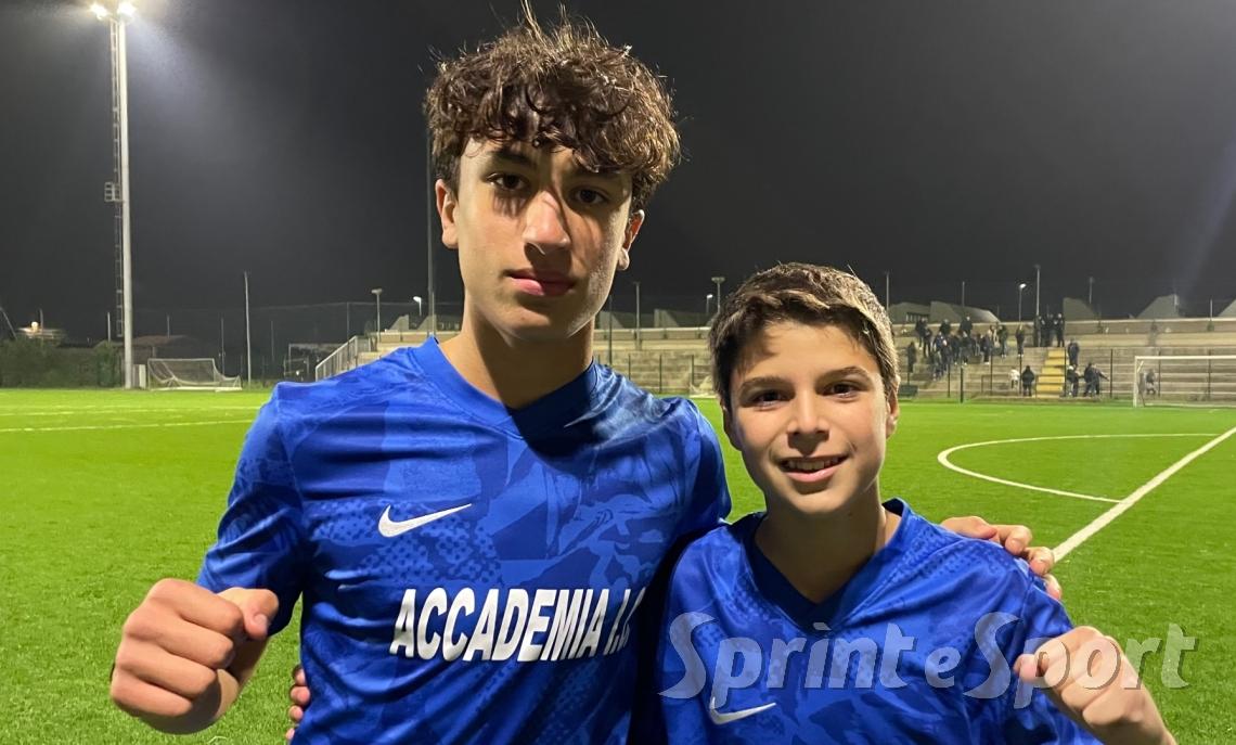 ACCADEMIA INTER UNDER 14 • Santoro e Zanetti, protagonisti nella vittoria contro il Milano F.A.