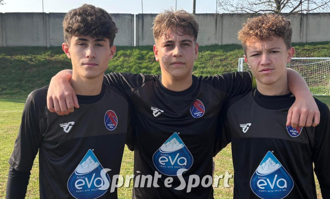 Under 17 Provinciali Pinerolo, Sportinsieme Piobesi-Valle Po 3-3: Gioele Parisi, Alessandro Picotto e Jacopo Brondino.