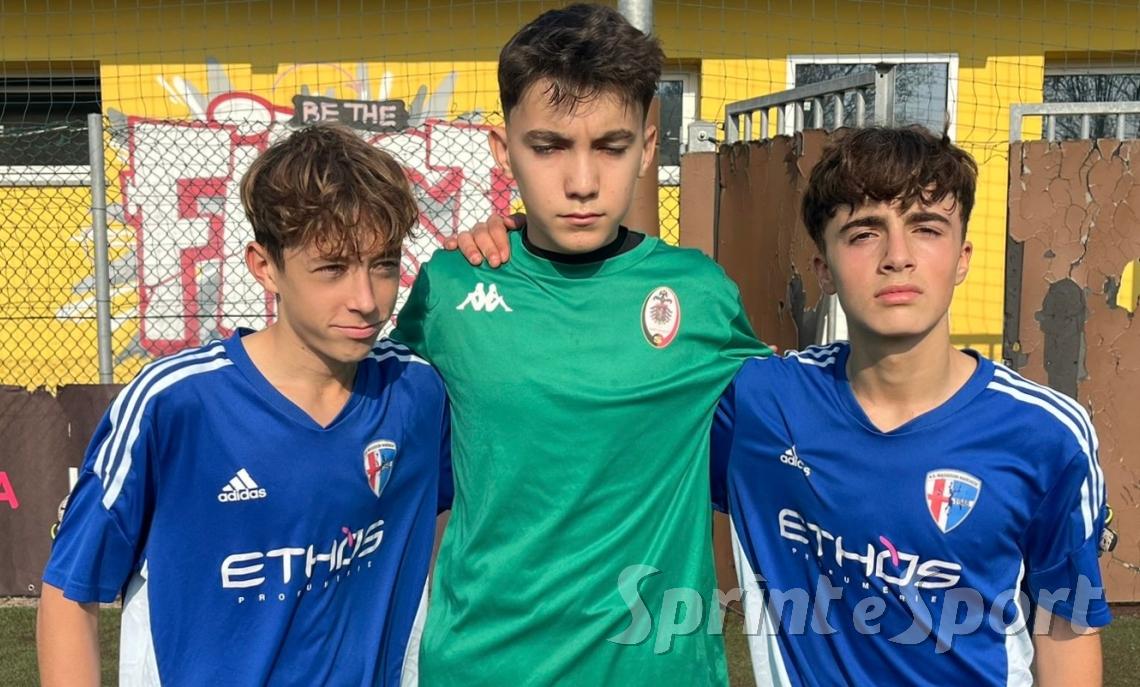 UNDER 15 ÉLITE MASSERONI-SANT'ANGELO • Pietro Bianchi Zerbi, Francesco Verdelli e Pietro Mantovanelli