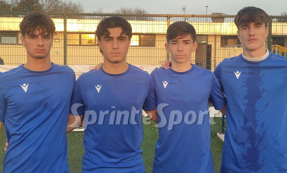 Under 17 Piemonte • Massimo Bogogna (Borgomanero), Francesco Pomero (Volpiano Pianese), Lorenzo Perardi (Lucento) e Alessio Lupascu (Sisport).