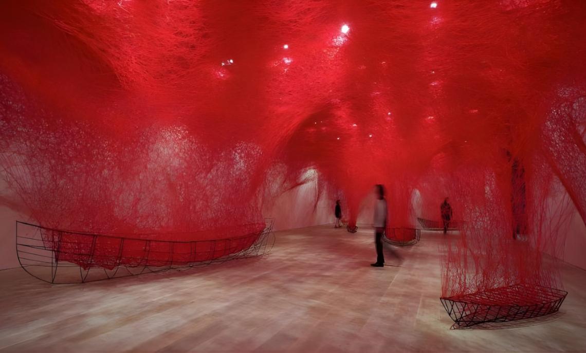 Chiharu Shiota. The Soul Trembles al MAO