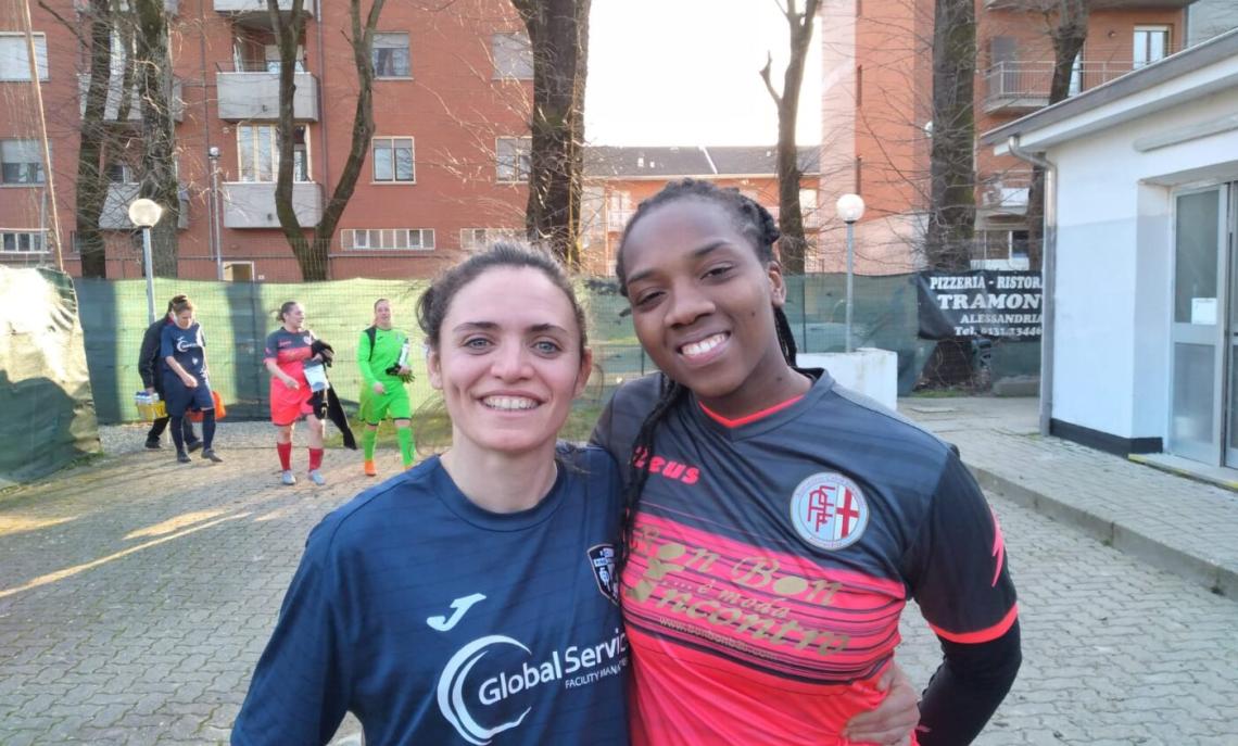 Pamela Gueli e Yoselyn Arroyo dopo Alessandria - Pinerolo