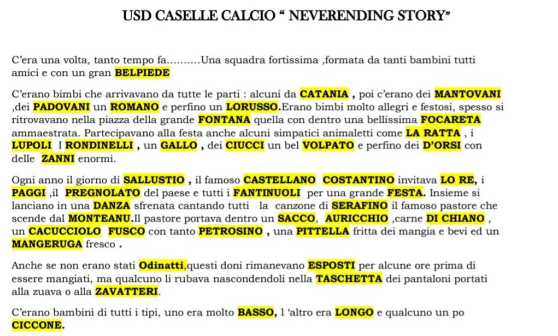 Il racconto Caselle