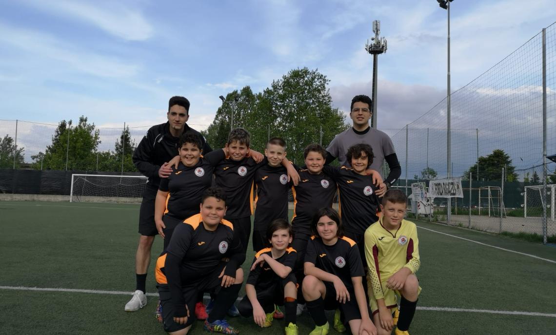 Olympic Collegno - i nove Pulcini Misti nell'amichevole di sabato col Villarbasse