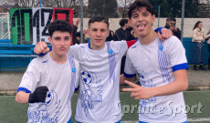 UNDER 18 • Beppe Viola-Sale: Il Beppe Viola non fallisce l’appuntamento col destino! Sale battuto di rigore e si spera ancora… In foto Federico Goria, Simone Mossucca e Alessandro Gatti