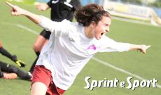 Under 19 Femminile, Accademia Torino-Bollengo 2-1: l'esultanza di Anna Costamagna per il gol che vale lo storico campionato (foto Cassarà)