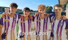 Grand Slam under 16 la foto dei quattro protagonisti del Cenisia