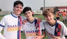Under 15 Provinciali Torino Pianezza-Beiborg 2-1: i protagonisti del match Marco Mangiatordi, Matteo Mozzato e Andrea Ianora