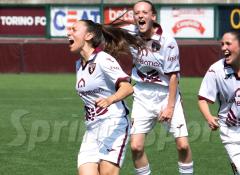 Coppa Italia Eccellenza Femminile, Torino-Chievp Verona 3-0: l'esultanza di Erika Nicolò (foto Bardella)