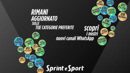 Arrivano i canali WhatsApp di Sprint e Sport Piemonte! Resta aggiornato sui tuoi campionati come mai prima d'ora