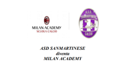 L'ASD Sanmartinese diventa Milan Academy