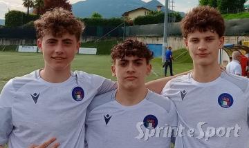 Sem Capelli, Cristopher Borassi e Tomaso Caselli; BERGAMO UNDER 15