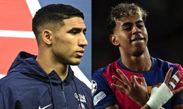 HAKIMI LAMINE YAMAL PARIS SAINT GERMAIN BARCELLONA