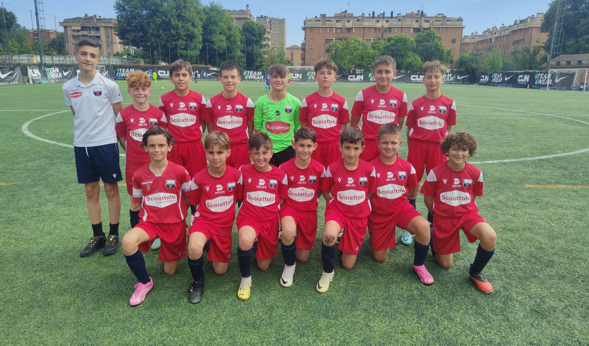 La Varesina al completo prima della partita